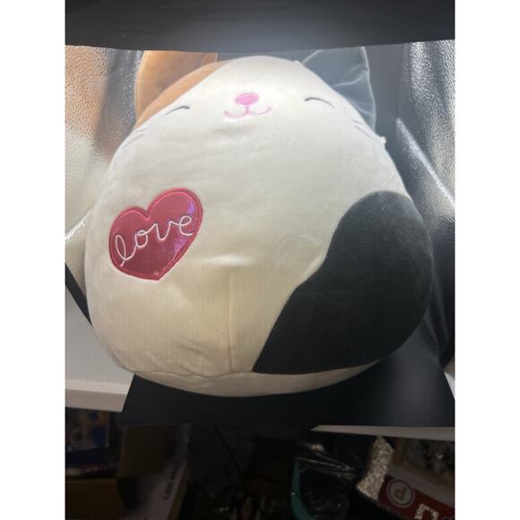 Squishmallows Cameron Calico Cat Valentines Stackable 12” Plush by Kellytoy - Picture 7 of 10